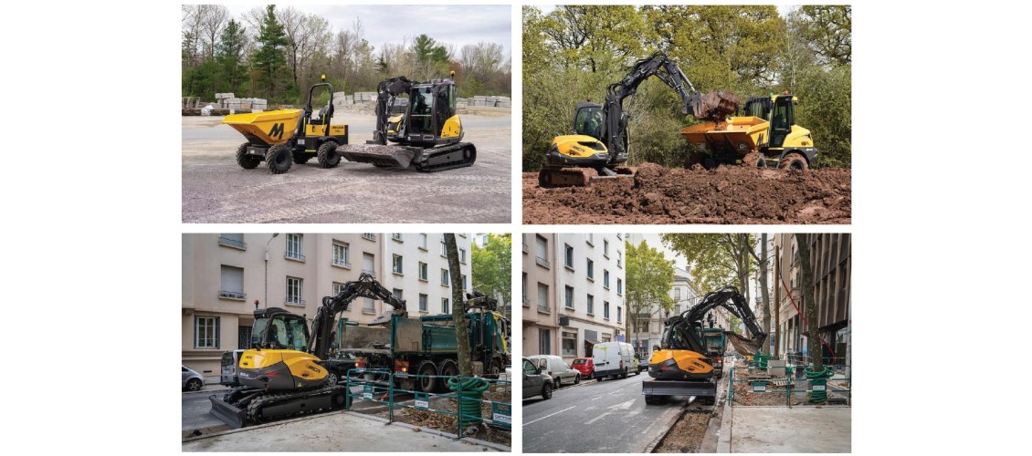 Универсални гуменоверижни багер-товарачи Mecalac 8MCR, налични на склад